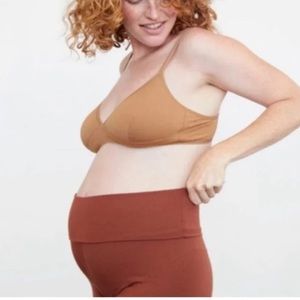 Storq foldover leggings - cinnamon